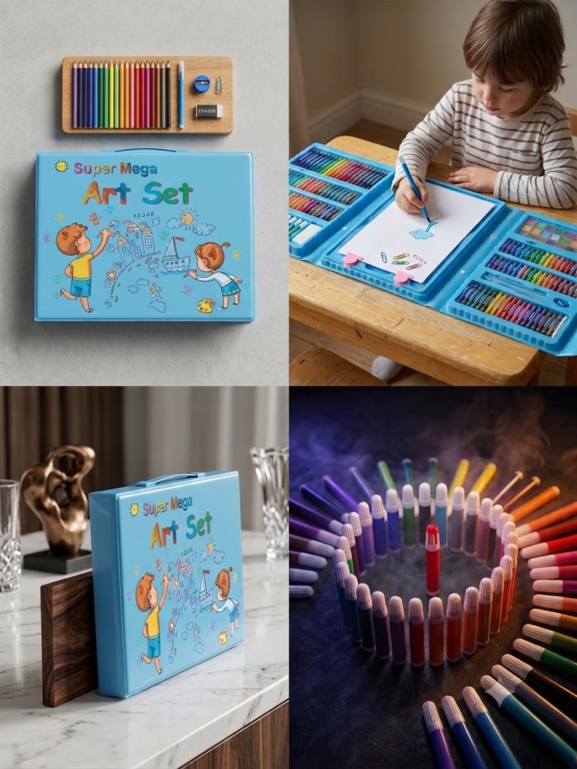 Valise de couleur 208 PCS