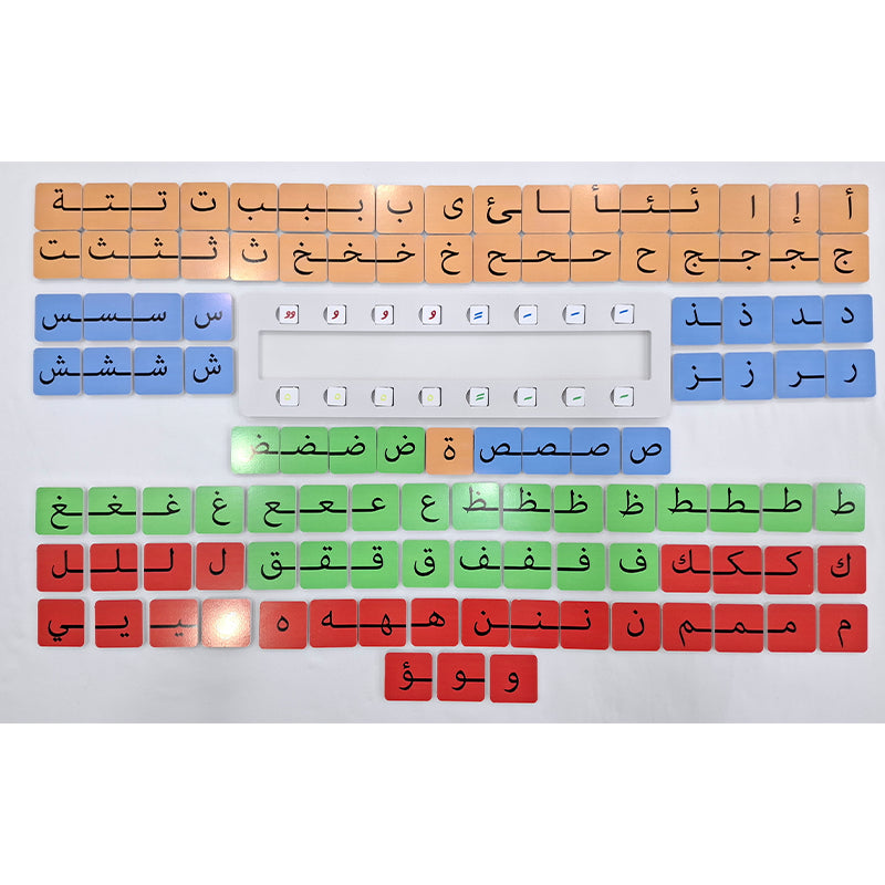 لوحة تكوين الكلمات (126 قطعة خشبية)